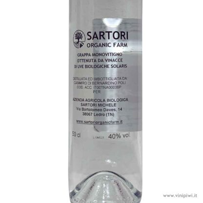 Grappa Solaris, Sartori Organic Farm - immagine 2